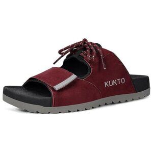 Kutko Men Women Orthotic Recovery Slippers Non-Slip Mules Sandals Arch Support
